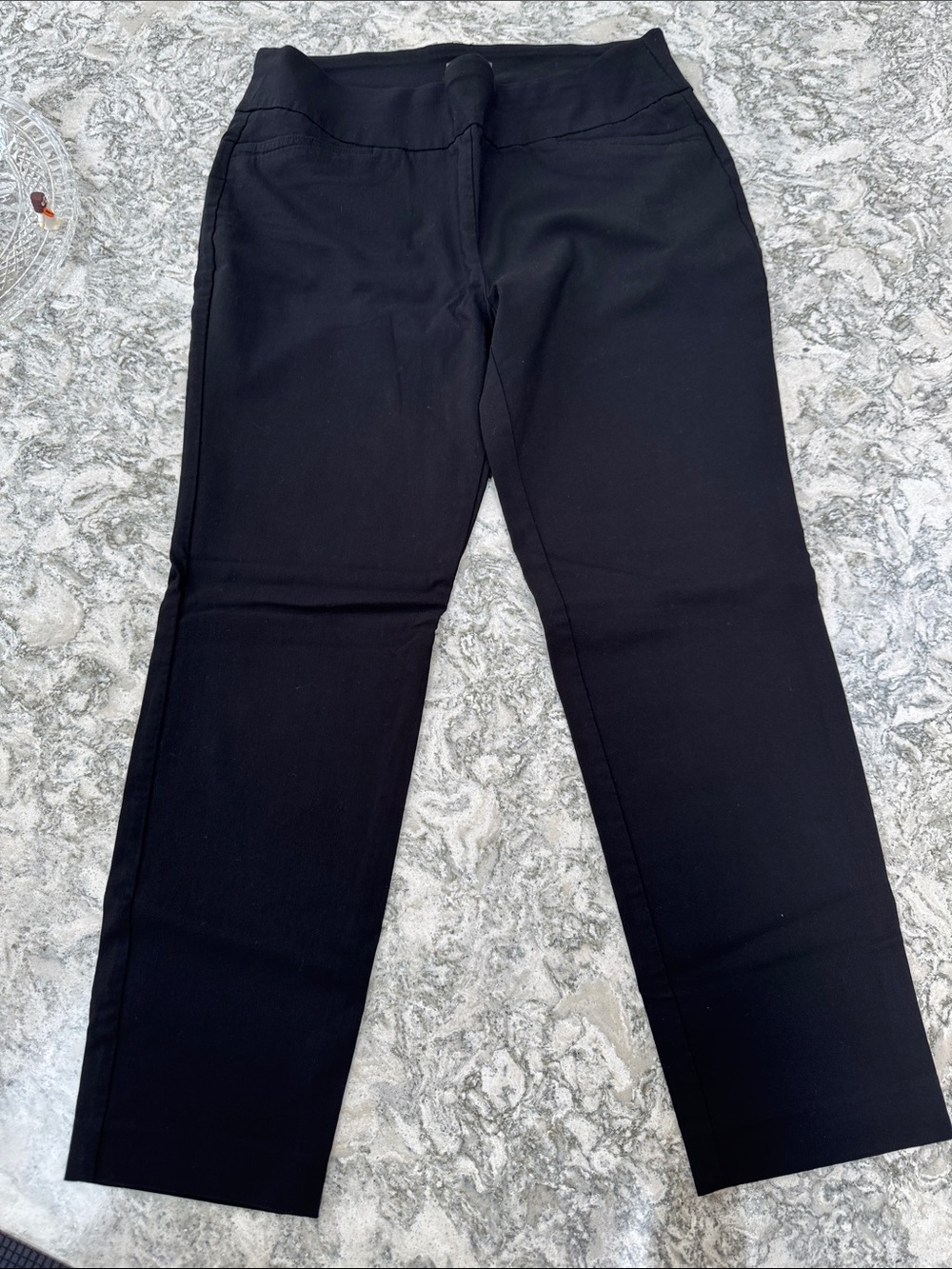 Van Heusen Black Straight-Leg Dress Pants